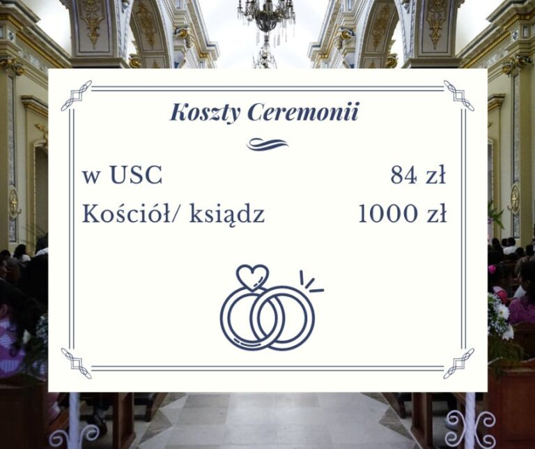 ile kosztuje ślub kościelny a ile kosztuje ślub cywilny